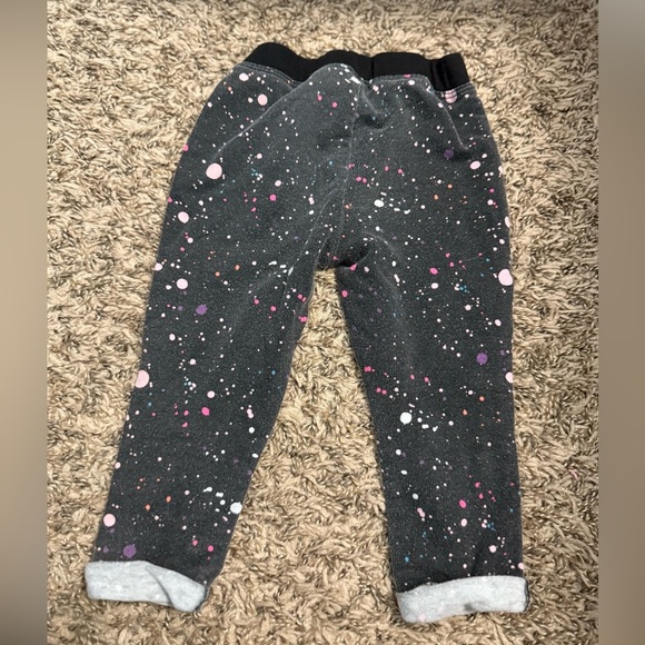 Okie Dokie Black and Pink Artistic Leggings - Picture 2 of 3